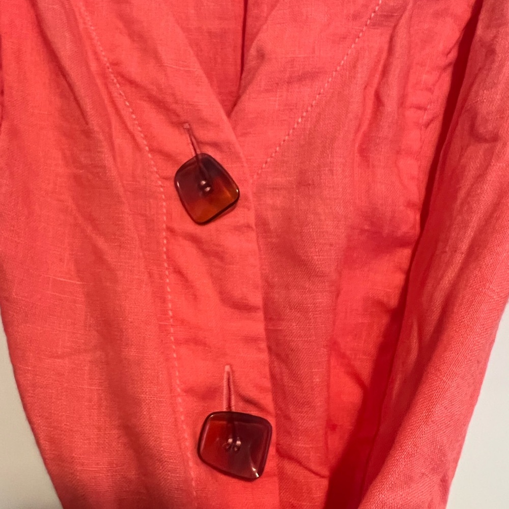 Nicholas Pink Linen Dress - Picture 6 of 8